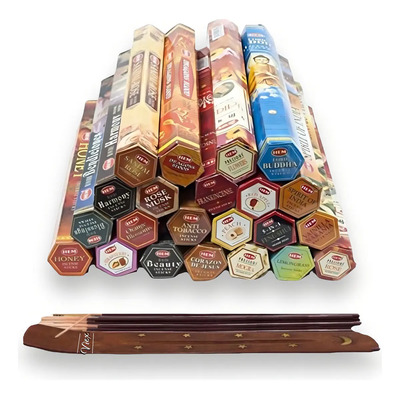 Incienso Hem Mayoreo 20 Hex C\u002Fportaincienso Aromas Populares Fragancia Diversos Aromas | Envío gratis
