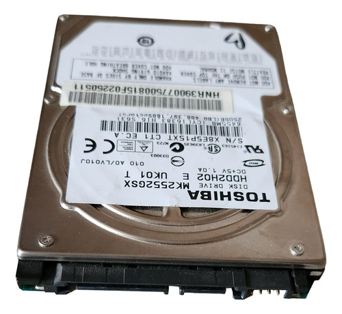 Disco Duro 250gb Toshiba Sata Ll (mk2555gsx)