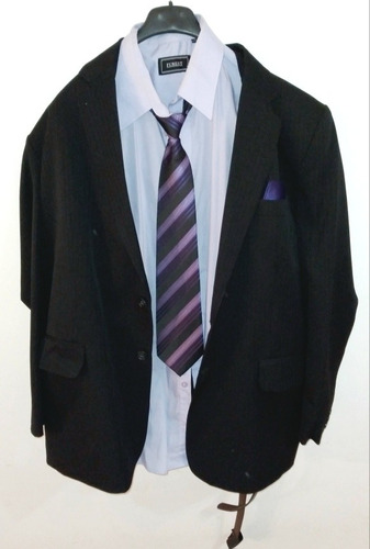 Traje Hombre Completo Premium 52/56 +camisa Corbata Cinturon