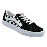 Tenis Vans Sk8-low Vn0a4uuk4w7 Canvas/suede Black Checkerboa