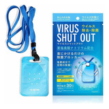 100pzs Tarjeta Sanitizante Virus Shut Out Con Zeolita Natura