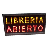 Cartel Led Libreria Abierto Oferta O La Que Quieras