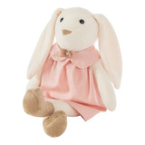 Coelha Pelúcia Malu Vestido Rosa - Decoração Festa Infantil 