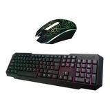 Combo Gamer Teclado Y Mouse Gaming Luces Led Global Kl 102