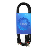 Cable Neon Kwc 9010 - 2 Plug Mono A 2 Rca / 3 Metros