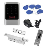 Kit Control Accesos Rfid Exterior Teclado Perno Magnético