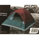 Carpa 4 Personas Con Doble Techo 2 X 2 X 1,13 Con Bolso