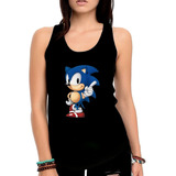 Regata Sonic Games Camiseta Feminina Regata