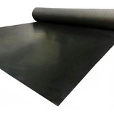 Piso De Goma Liso Negro 3 Mm 1 M Ancho Calidad Premiun Nopvc