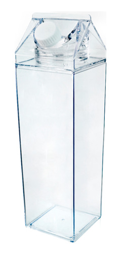 Garrafa De Plástico Caixa De Leite Transparente 500ml