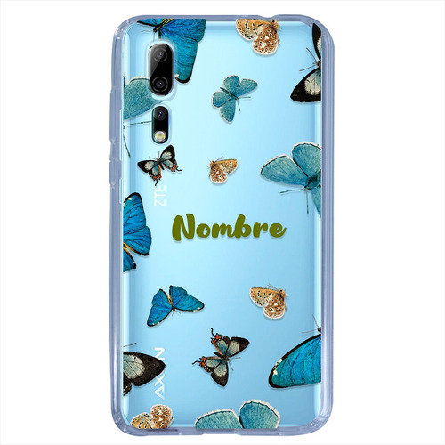 Funda Para Zte Mariposas Personalizada Con Nombres