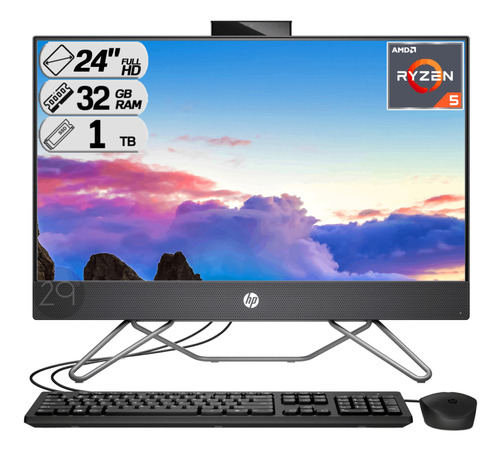  Todo En Uno Hp Amd Ryzen 5 Ssd De 1000gb Ram 32gb Full Hd