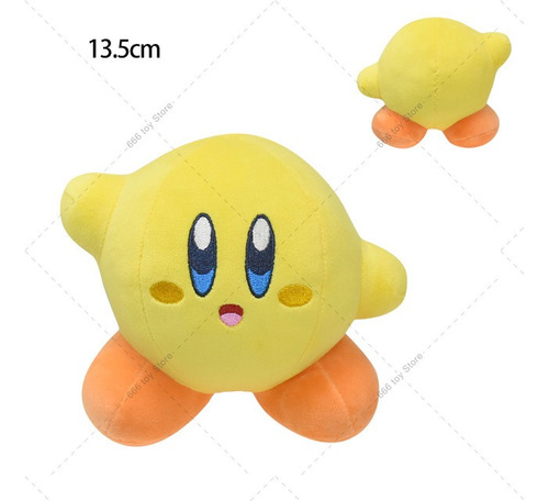 Pelúcia Personagem Kirby Amarelo Jogo De Videogame