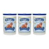 Kit C/ 03 Alcon Club Papa P/ Filhotes Psitacídeos 600g