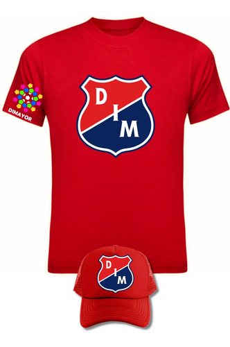 Camiseta Manga Corta Independ Medellin Dim Obsequio Gorra X