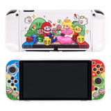 Blingkiyo Funda Protectora Blanca Dura Para Switch Oled, Car