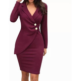 Vestido Formal Para Mujeres Elegantes De Trabajo O Fiesta