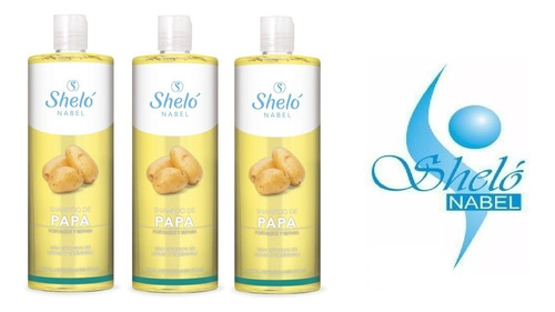 Pack De 3 Shampoo De Papa 950ml Shelo Nabel