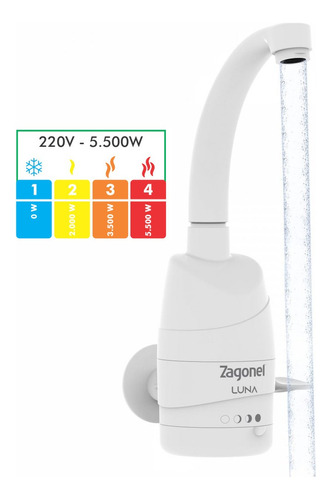 Torneira Elétrica Para Cozinha 4 T Luna Zagonel