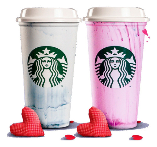 Vasos Starbucks Original Reusable El Ella Valentín 2021 A