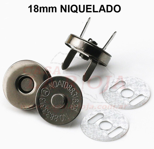 Broche Iman 18mm Niquelado X 50 Un