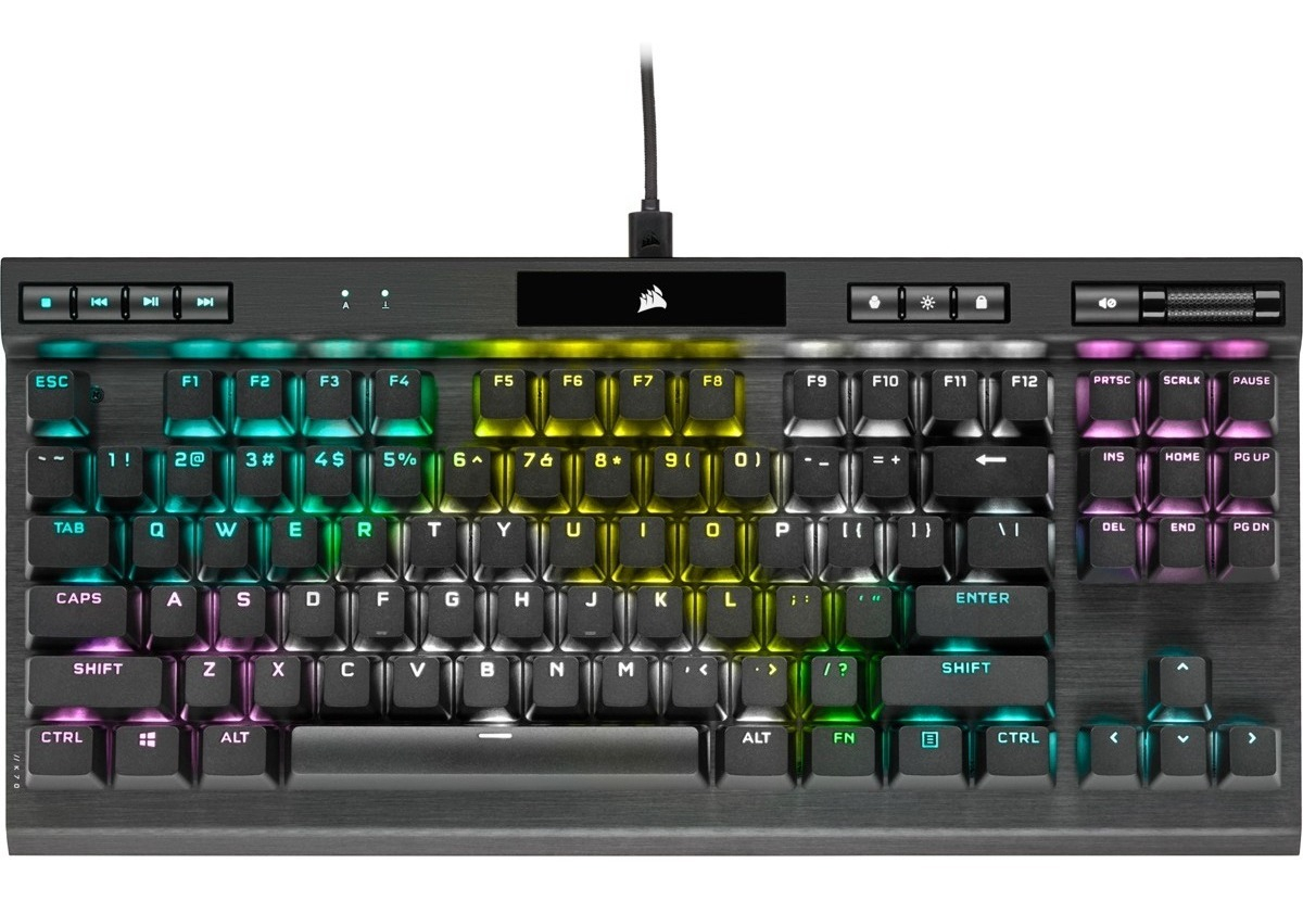 Teclado Gamer Corsair Champion Series K70 Rgb Tkl Cherry Mx