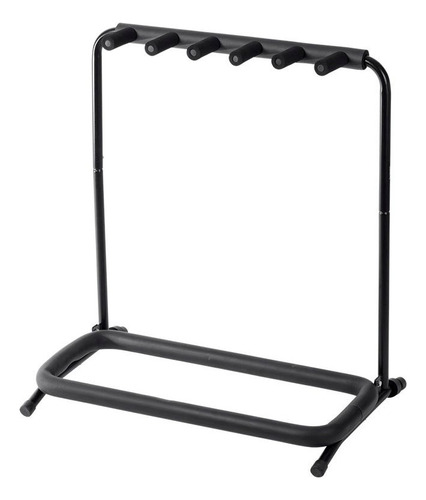 Base Soporte Stand Para 5 Guitarras O Bajos Color Negro