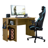 Mesa Para Escritório E Estudos - Computador E Gamer Ébano