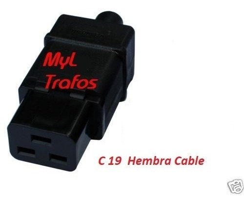 Conector Ficha Ups Hembra 16a Iec 320 C19 O C20 Reforzado