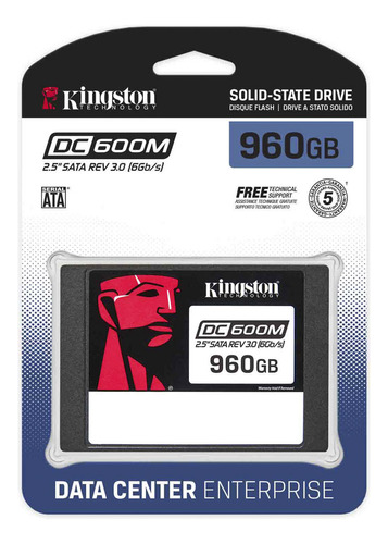 Disco Sólido Interno Kingston - Ssd 960gb Dc600m 2.5  Sata