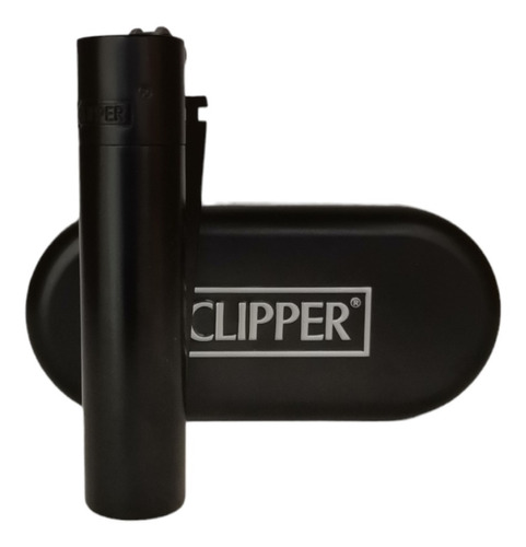 Encendedor Clipper Metal Recargable Colección Matt Black