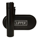 Encendedor Clipper Metal Recargable Colección Matt Black