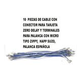Paquete De 12 Cables Para Zero Delay Tipo 4.8 (.187 )