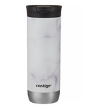 Termo 20oz Acero Inox De Caliente Frio Marmol Blanco Contigo