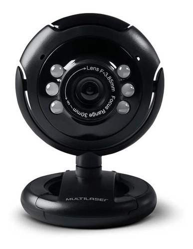 Webcam Multilaser Plug&play Preto - Wc045