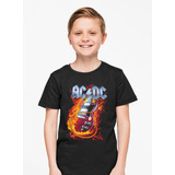 Polera Niño - Ac/dc - Diseño 101 Dtf