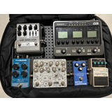 Kit De Pedais Para Guitarra + Bag + Pedalboard Amora + Fonte