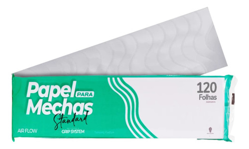 Papel Ecologico Para Mechas Standard 11x47cm 120 Folhas