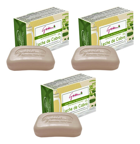 3 Jabon Leche De Cabra 80g - g a $100