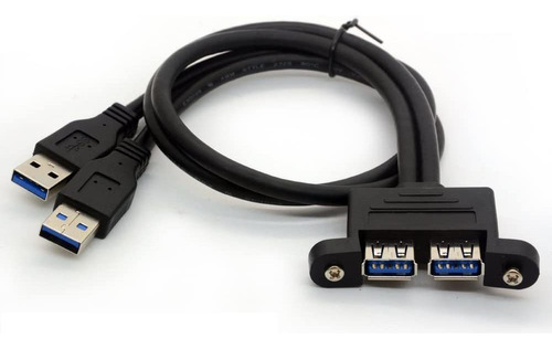 2 Puertos Usb 3 0 Cable Tipo A Código De Extensión Ad...