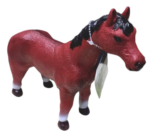 Caballo Grande Goma 32cm Coleccion Granja Juguete Sonido