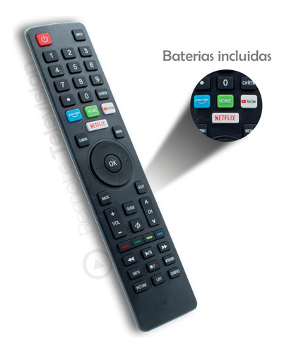Control Remoto Vios Smart Netflix Y Prime Video + Pilas