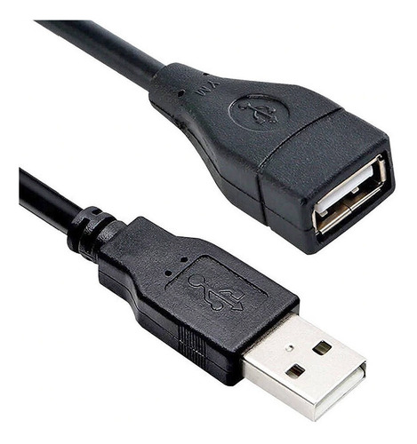 Cabo Usb Extensão Macho X Femea 3 Metros Am/af Com Filtro Cor Preto