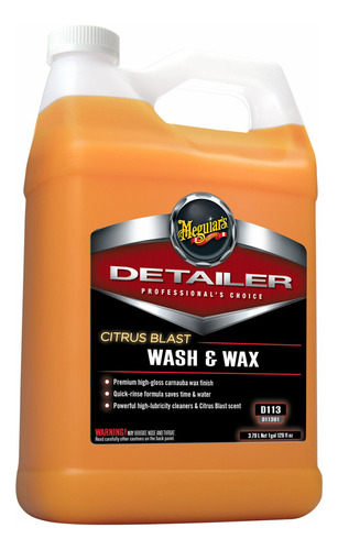 Meguiars Wash & Wax Shampoo Con Cera Carnauba D-11301 Autos