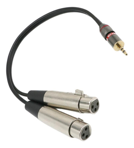 Cable Divisor En Y Hembra Xlr De 3,5 Mm A 2, 3,5 Mm (mini) 1