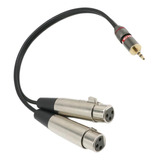 Cable Divisor En Y Hembra Xlr De 3,5 Mm A 2, 3,5 Mm (mini) 1