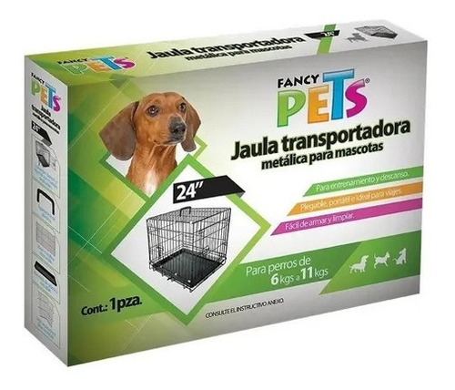 Jaula Metalica Plegable Para Perro Y Gato 24   Fancy Pets