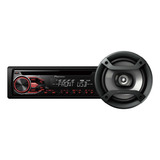 Autoestereo Pioneer Dxt-x186ubn Combo 2 Parlantes Usb Cd Mp3
