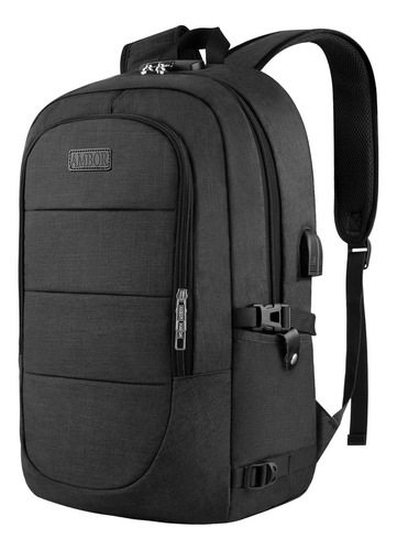 Mochila Ambor Travel Para Portátil, Antirrobo Business De 17