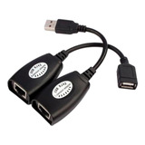 Extensor Usb Lotus Via Rj45 Até 45 Metros - Usb X Rj45 Lt255